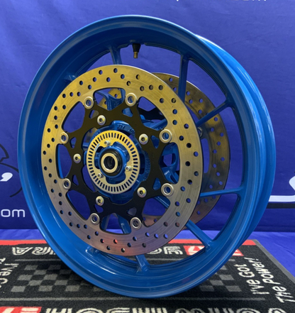 Suzuki Front Wheel W/ Rotors (Blue) GSX-8R 2024-2026 OEM 54111-25L00-QZB-2