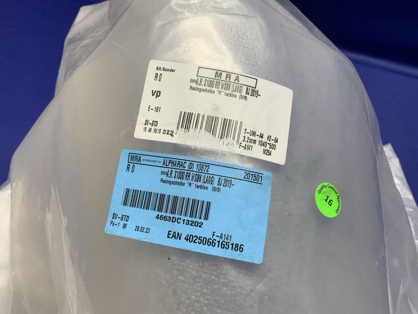 MRA Windscreen SBK Long  BMW M1000RR 2021-2022, S1000RR 2019-2025 4663DC13202