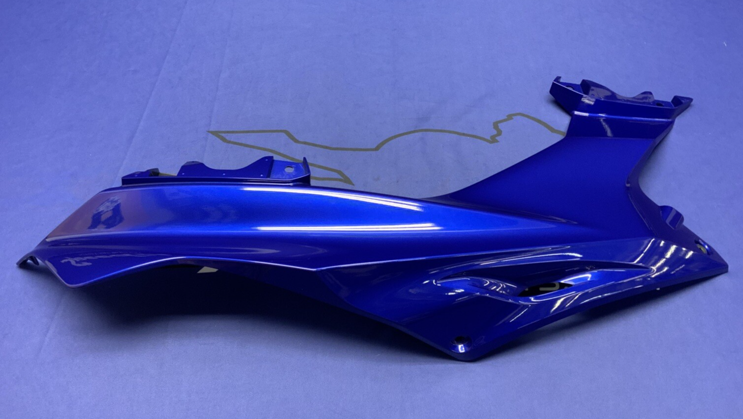 Yamaha Right Upper Fairing (Blue) YZF-R6 2017-2024 OEM BN6-2117W-00-P0