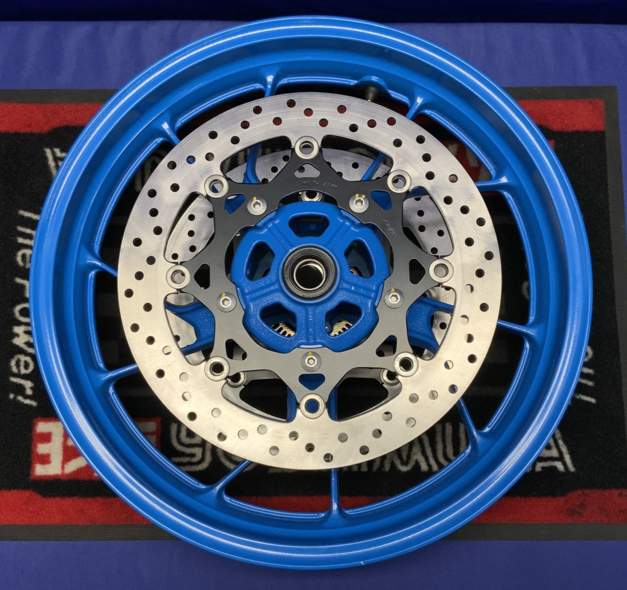 Suzuki Front Wheel W/ Rotors (Blue) GSX-8R 2024-2026 OEM 54111-25L00-QZB-1