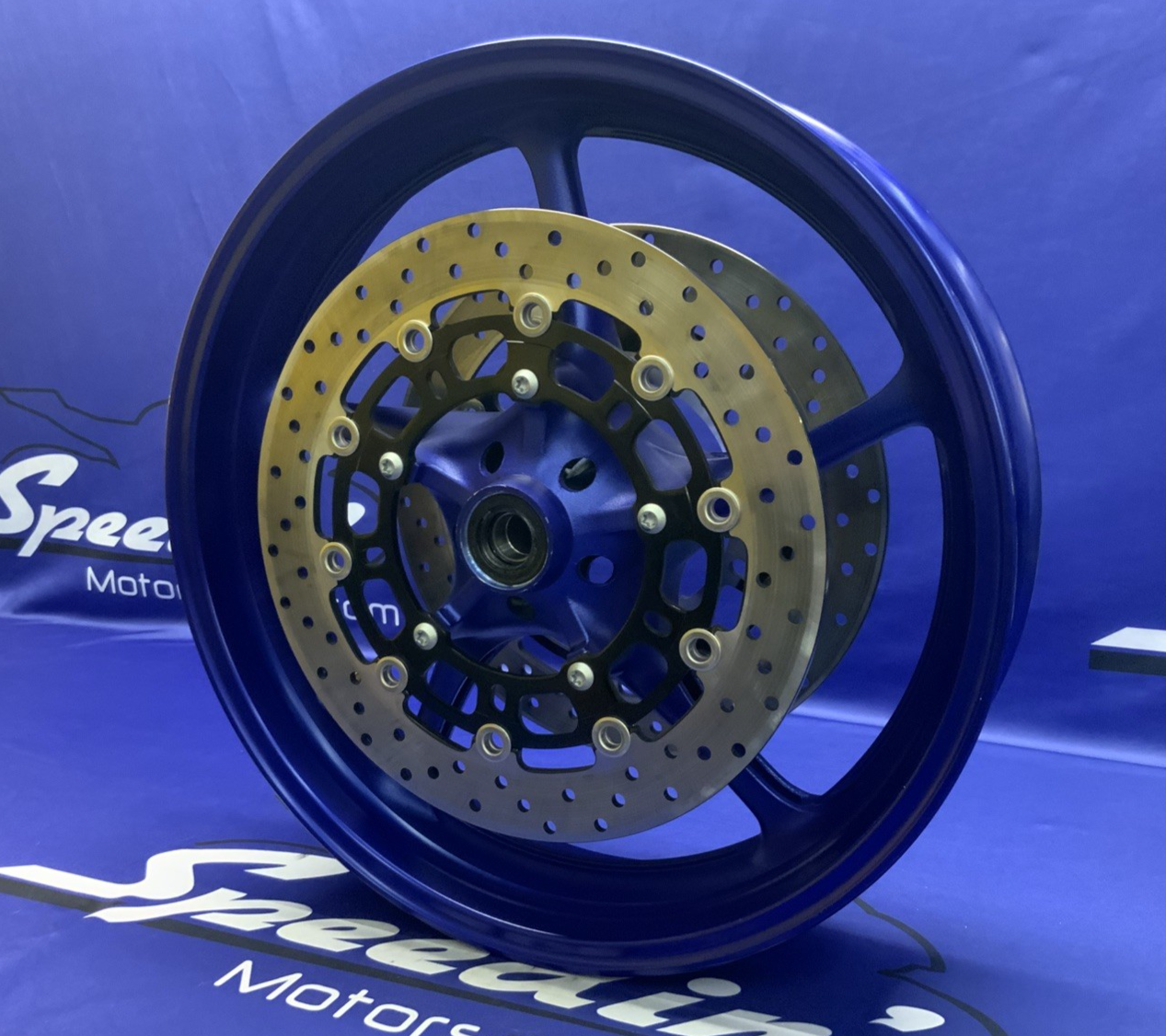 Yamaha Front Wheel Assembly (Blue) YZF-R6 2008-2016 OEM 5SL-25168-00-P3