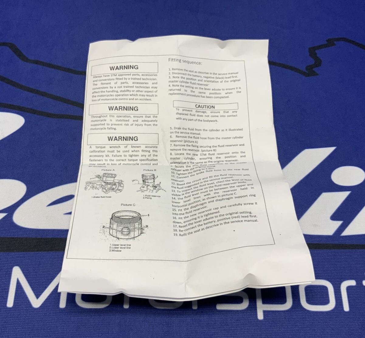 STM Clutch Reservoir (Red) 40cc capacity SUN-R240