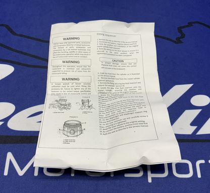 STM Clutch Reservoir (Red) 40cc capacity SUN-R240