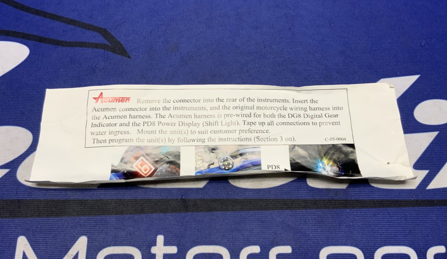 Acumen DG8 Harness Loom ZX-10R 2004 DG8H-K0H