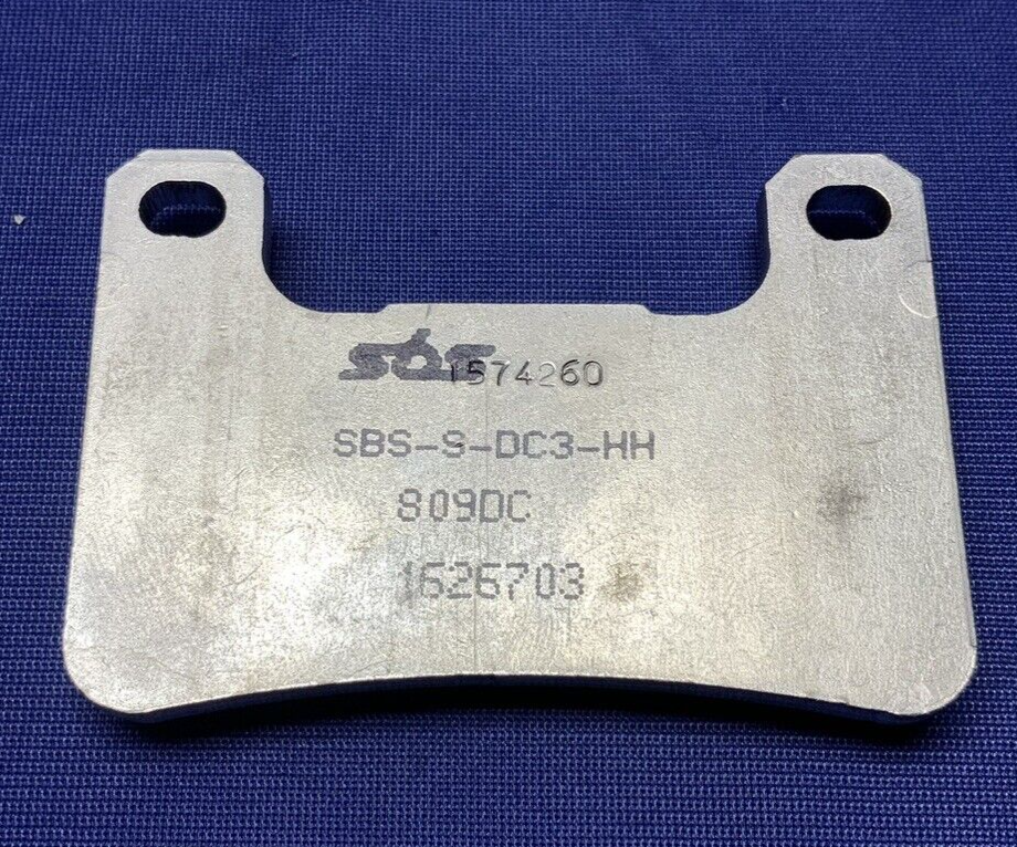 SBS Front 2PC Dual Carbon Racing Brake Pads 809DC