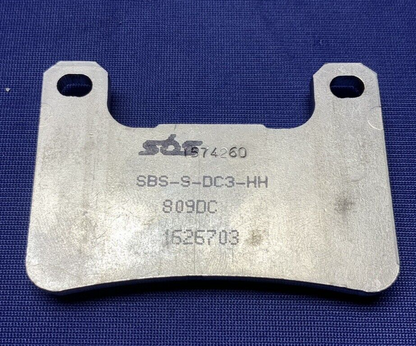 SBS Front 2PC Dual Carbon Racing Brake Pads 809DC