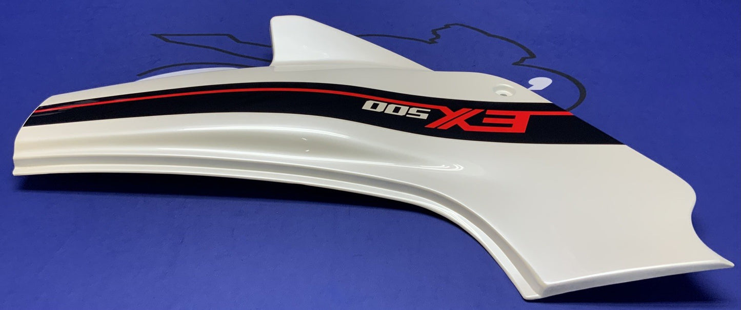 Kawasaki Left Side Cover (White) EX500 1988 OEM 36002-5445-R1