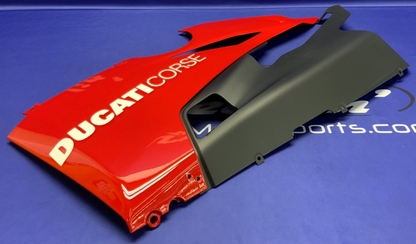 Ducati Lower Fairing Kit (Akrapovic Exhaust) Panigale V4 18-21 OEM 97180653AB