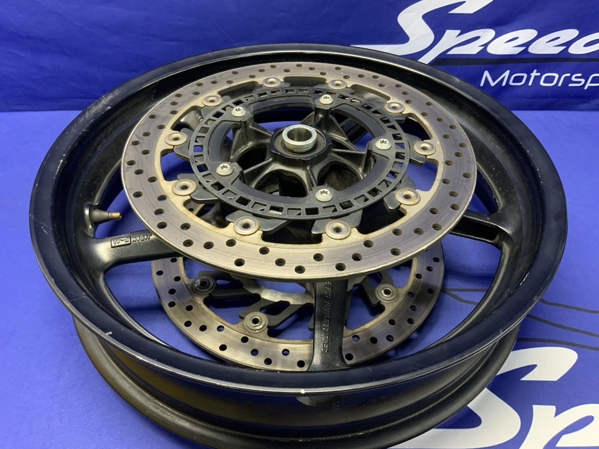 Yamaha Front Cast Wheel (Black) W/ Rotor YZF-R1 2012-2014 OEM 1KB-25168-00-2X