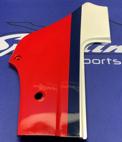 Kawasaki Left Side Cover (Red, White & Blue) Ninja 600 85-86 OEM 36002-5195-P9