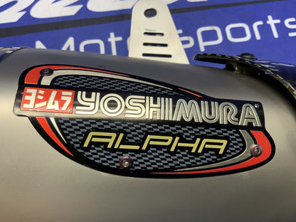 Yoshimura Alpha Slip-On Muffler Suzuki GSX-R1000 2017-2025 11182BP521