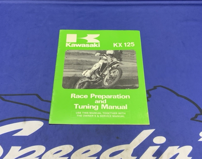 Kawasaki KX125 Race Prep and Tuning Manual 1987 OEM 99920-1389-01