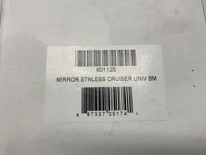 BikeMaster Universal Cruiser Mirror 10mm - Each - Stainless - 601125