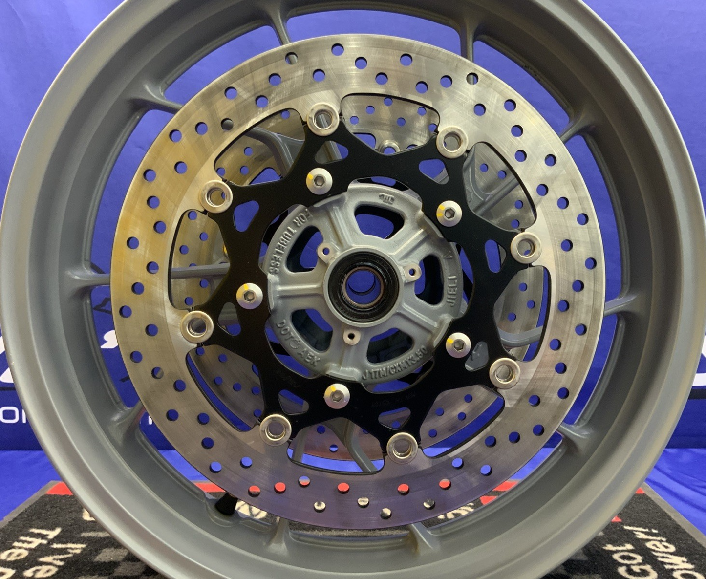 Suzuki Front Wheel W/ Rotors (Matte Gray) GSX-8R 2024-2026 OEM 54111-25L00-QZP-1