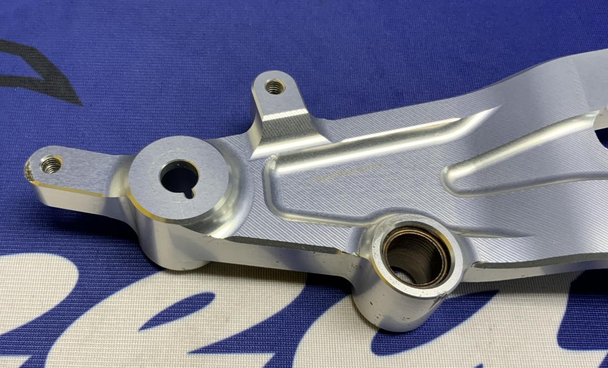 Ducati Left Footpeg Plate Holder & Heel Guard Panigale V4 2022 OEM 96221061AA