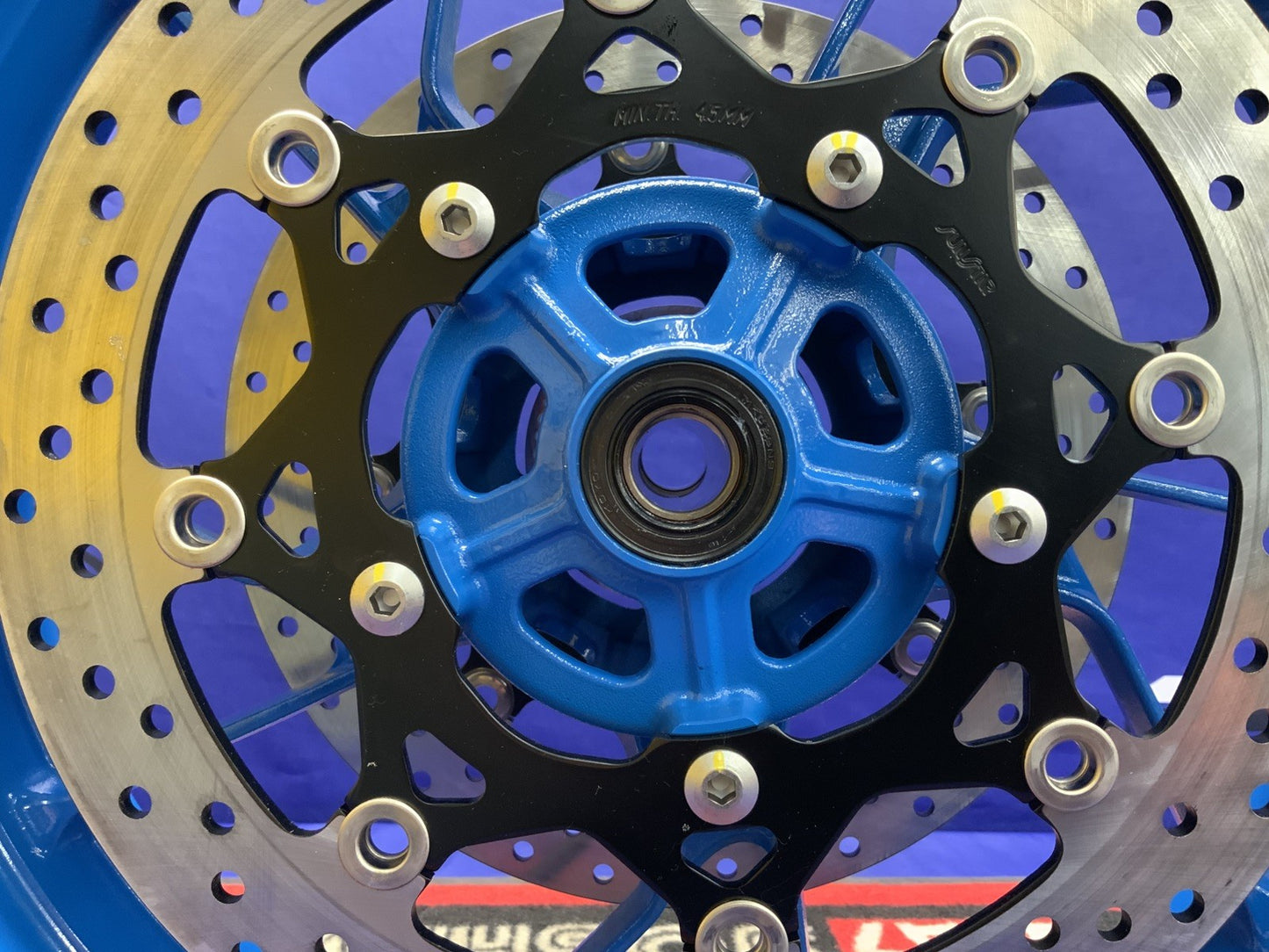 Suzuki Front Wheel W/ Rotors (Blue) GSX-8R 2024-2026 OEM 54111-25L00-QZB-2