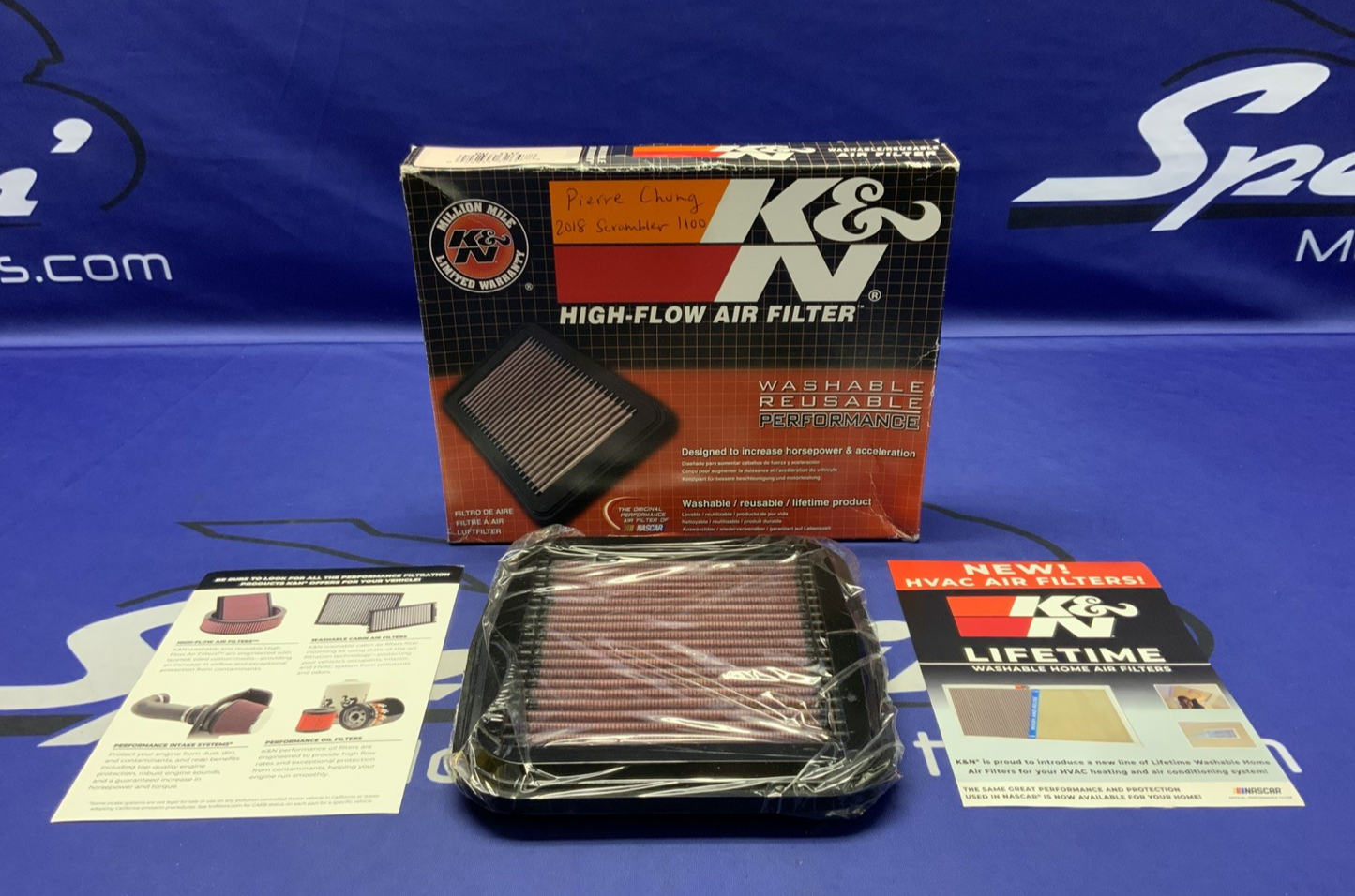 K&N High Flow Air Filter Scrambler 1100 2018-2020 DU-1112