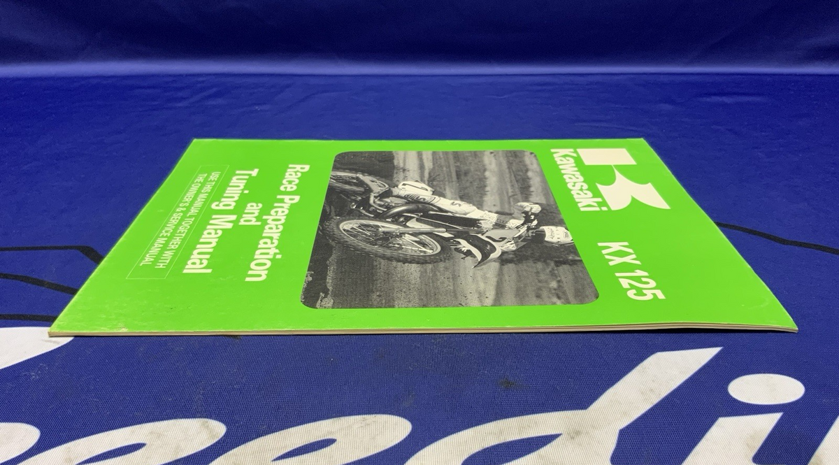Kawasaki KX125 Race Prep and Tuning Manual 1987 OEM 99920-1389-01