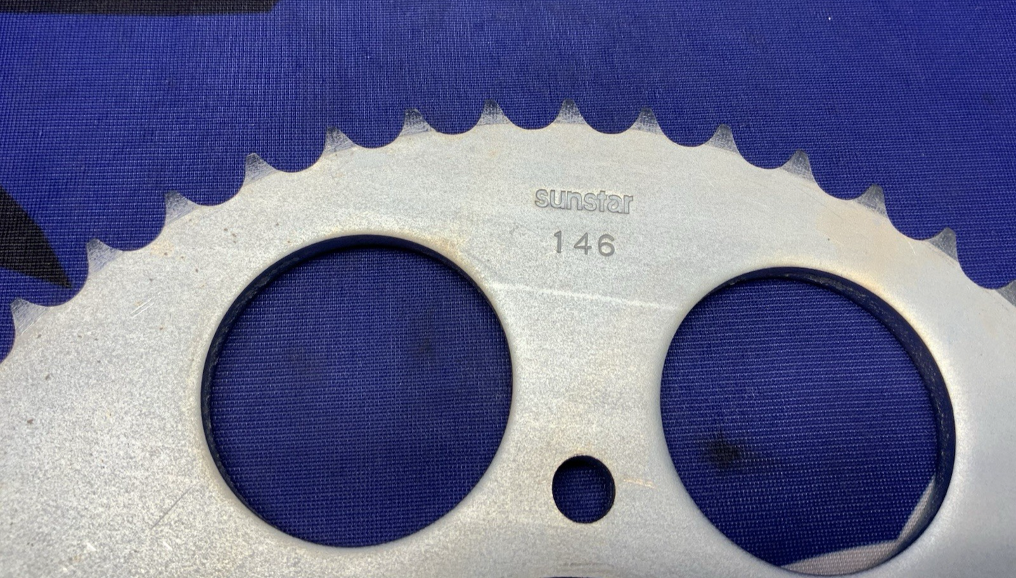 Sunstar Rear Wheel Drive Sprocket Kawasaki KD125 1975-1979 42041-146