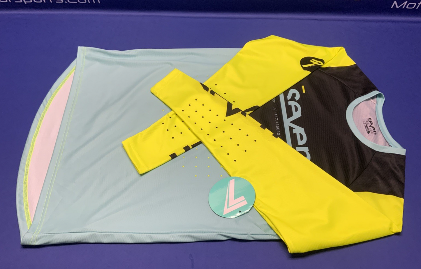 Seven Vox Aperture Jersey Flo Yellow/ Blue (Medium) 2250081-740-M