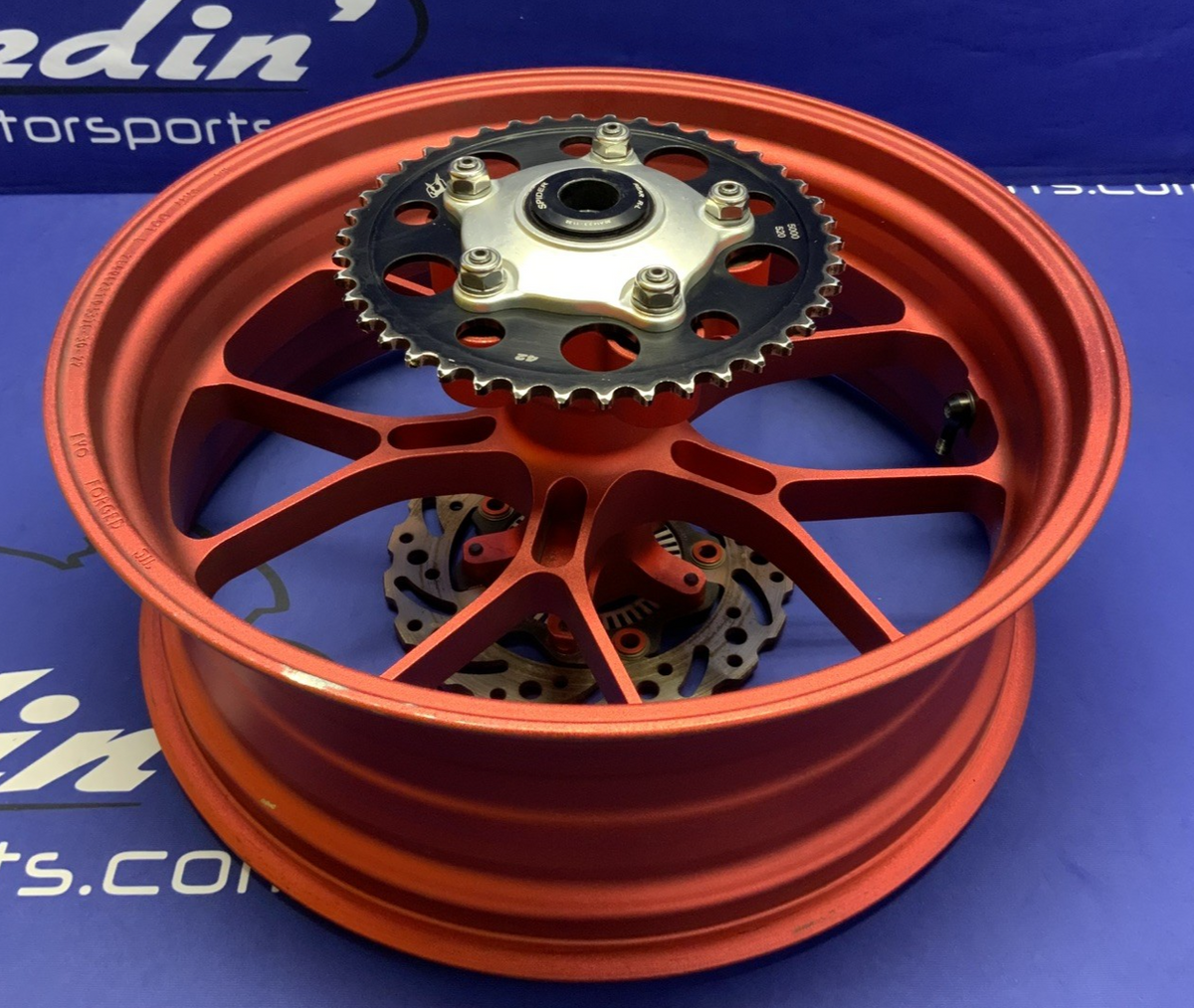 Aprilia Rear Wheel W/ BrakeTech Rotor/Captive Spacer RSV4 2015-2018 OEM 2B002033