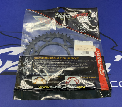 Supersprox Rear Edge Sprocket 43T (Black) YZF-R6 2006-2018 RFA-480-43-BLK