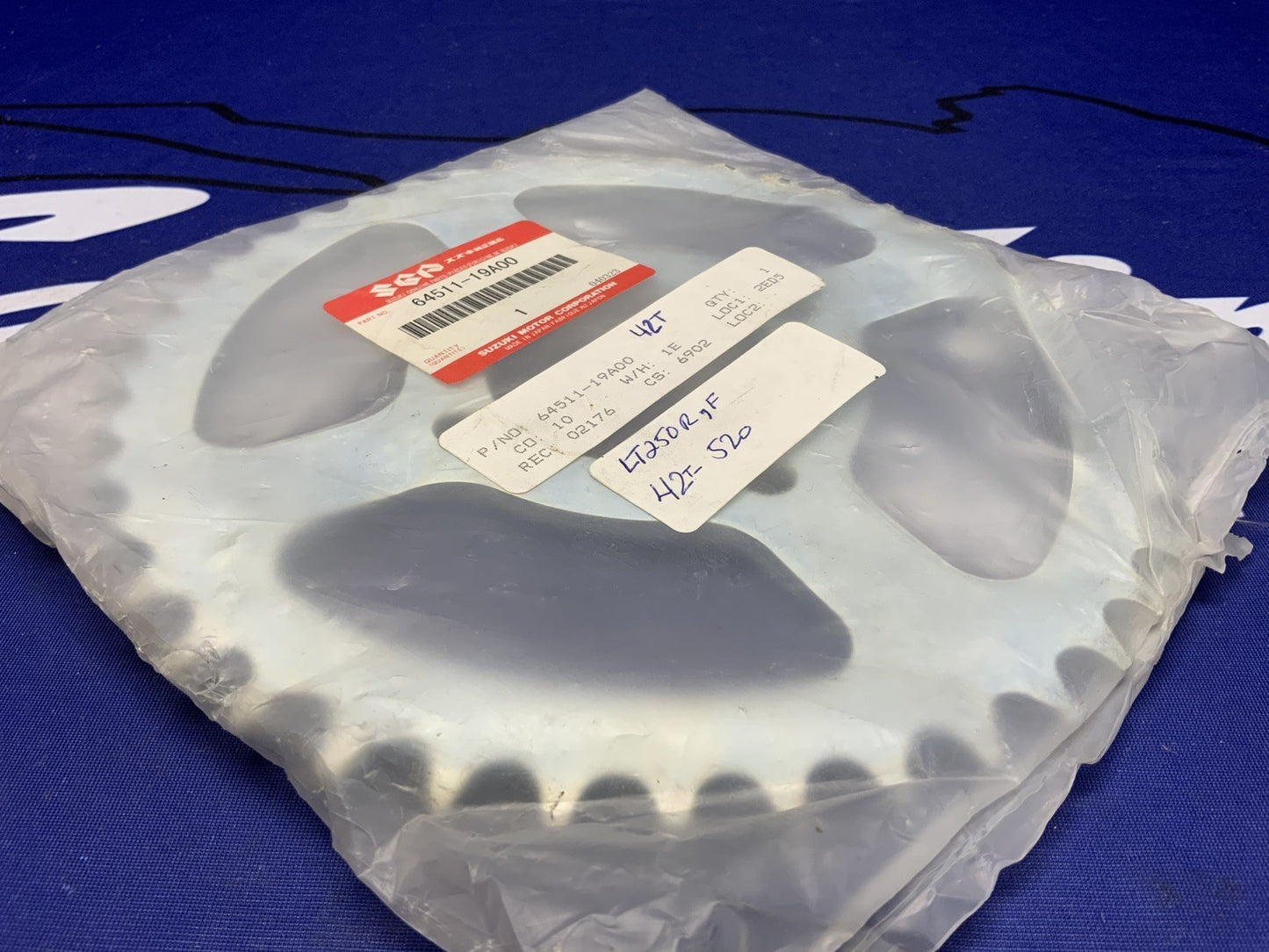 Suzuki Rear Sprocket LT250R QuadRacer 1985-1992 520 42 Tooth OEM 64511-19A00