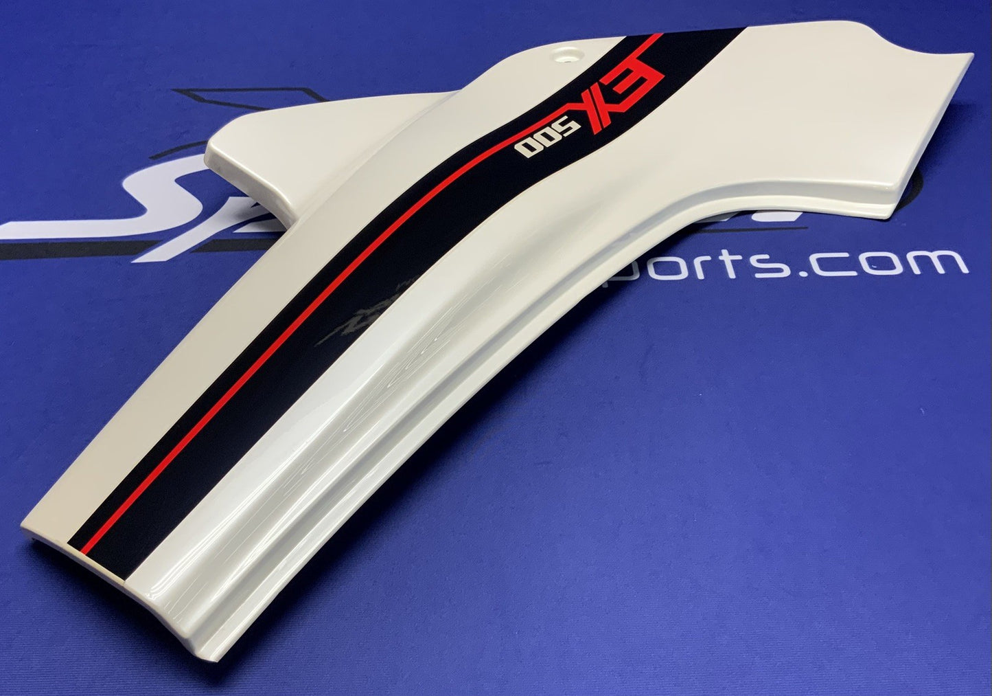 Kawasaki Left Side Cover (White) EX500 1988 OEM 36002-5445-R1