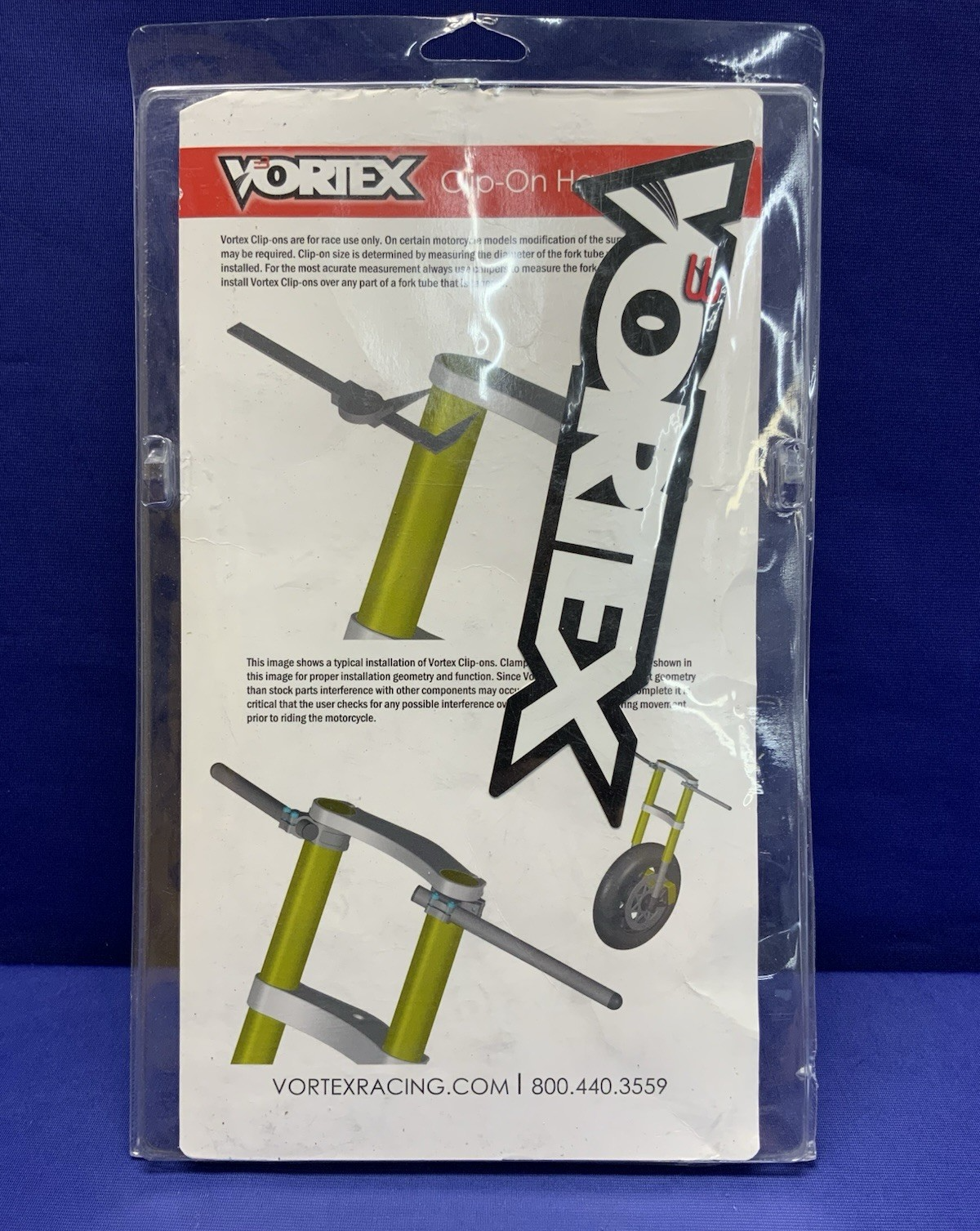 Vortex Racing 48MM Black - Clip On Only Honda CBR600RR 2005-2026 CL0048K-1