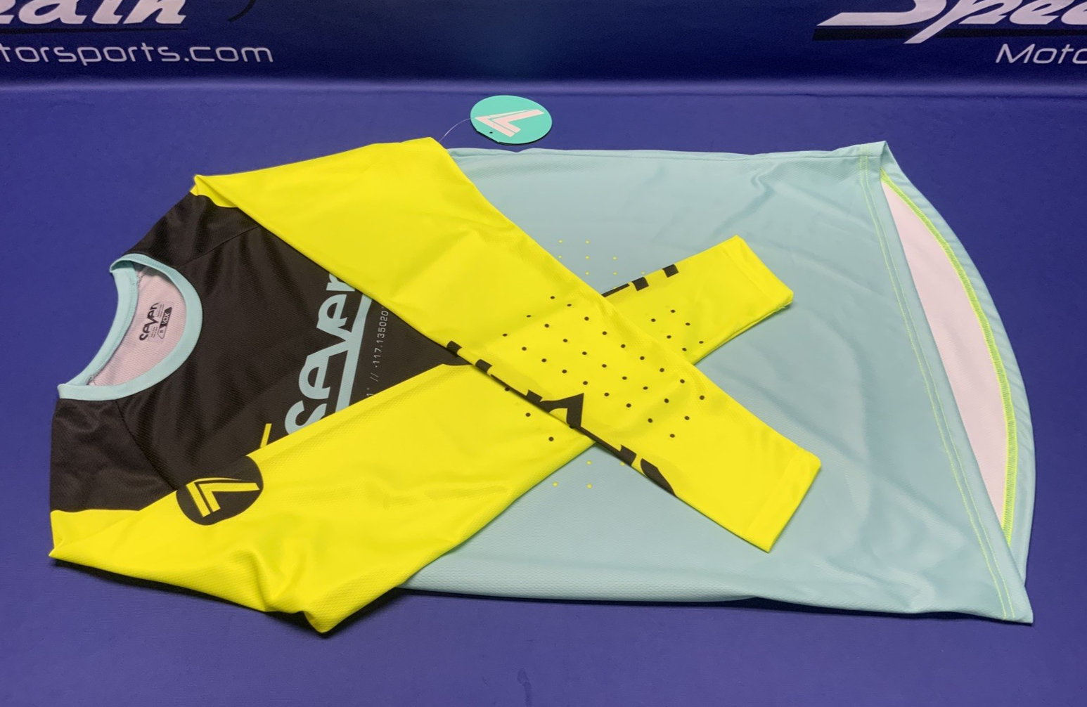 Seven Vox Aperture Jersey Flo Yellow/ Blue (Medium) 2250081-740-M