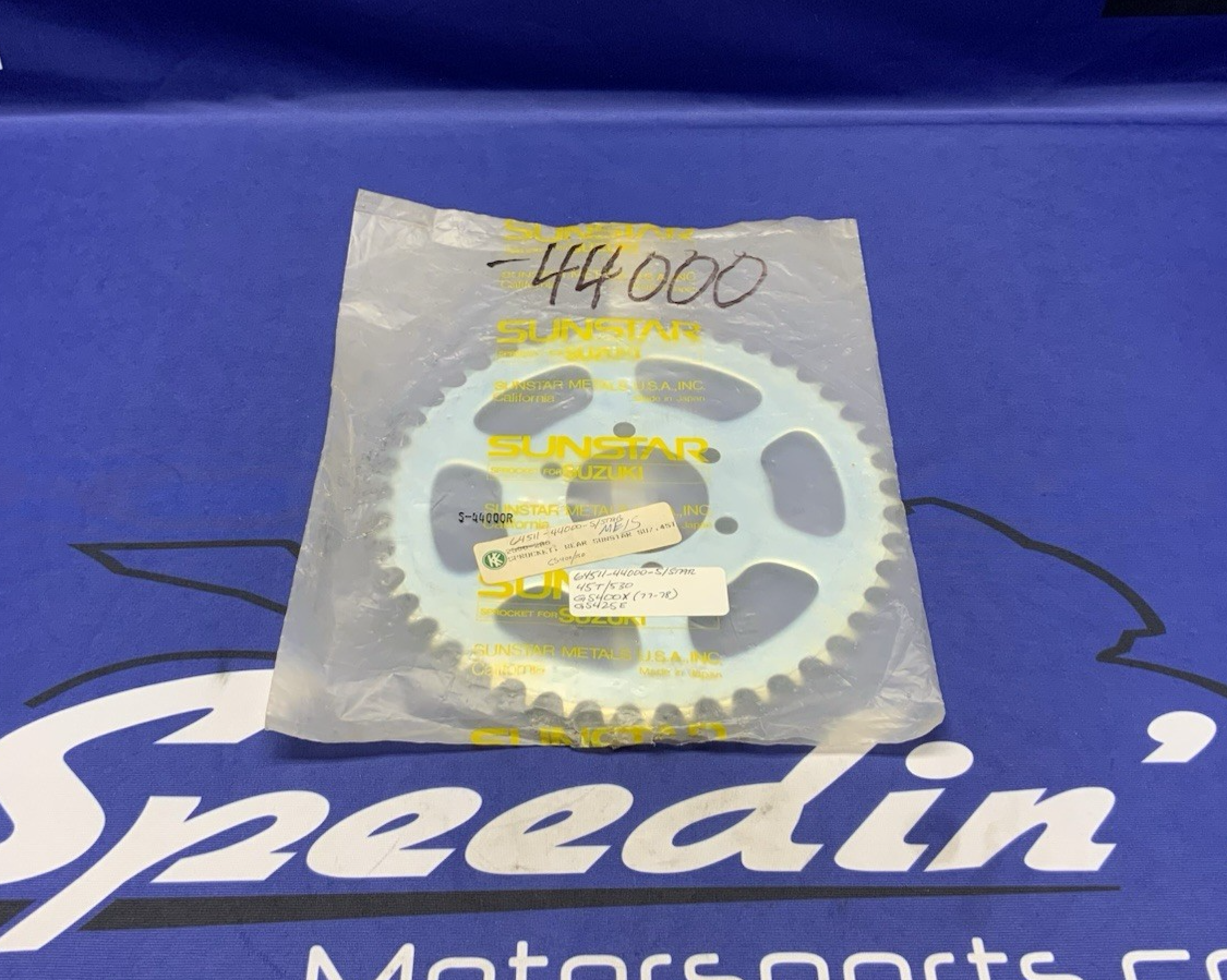 Sunstar Rear Wheel Drive Sprocket Suzuki GS 400/425/450 1977-1983 OEM S-44000R
