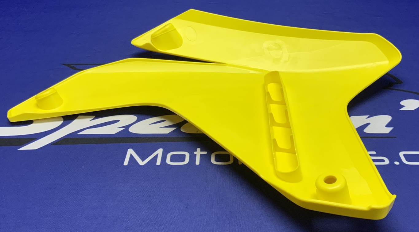 Suzuki Left Radiator Shroud (Yellow) RM-Z450 2005-2006 OEM 17762-35G00-YU1