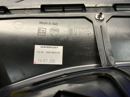 Ducati Left Tank Fairing (Thrilling Black Panigale) V2 2020-2025 OEM 4801B041AD