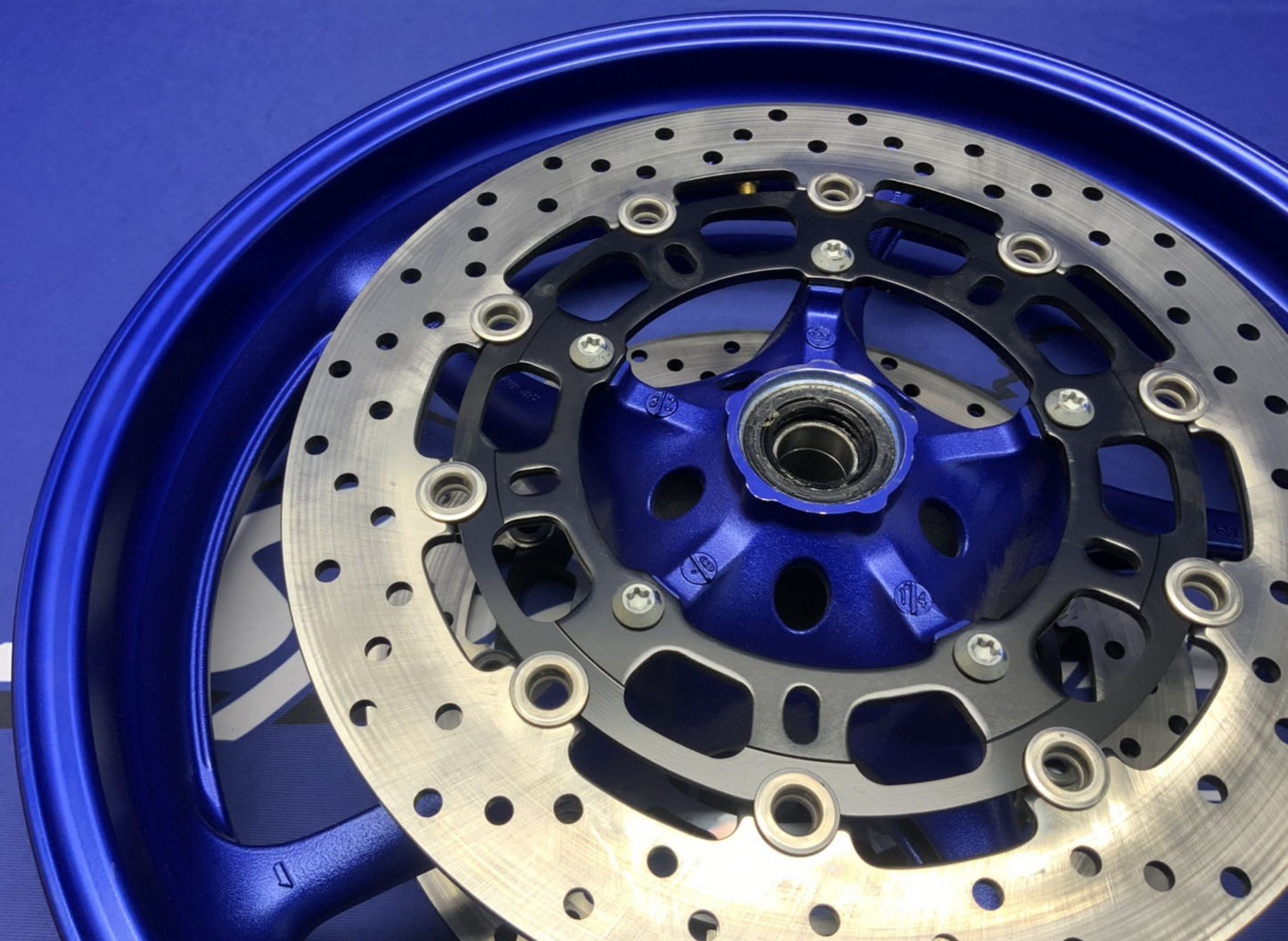 Yamaha Front Wheel Assembly (Blue) YZF-R6 2008-2016 OEM 5SL-25168-00-P3
