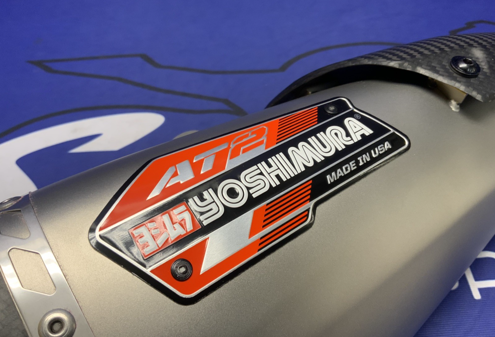 Yoshimura AT2 Slip-On Street Exhaust Muffler 57mm Inlet