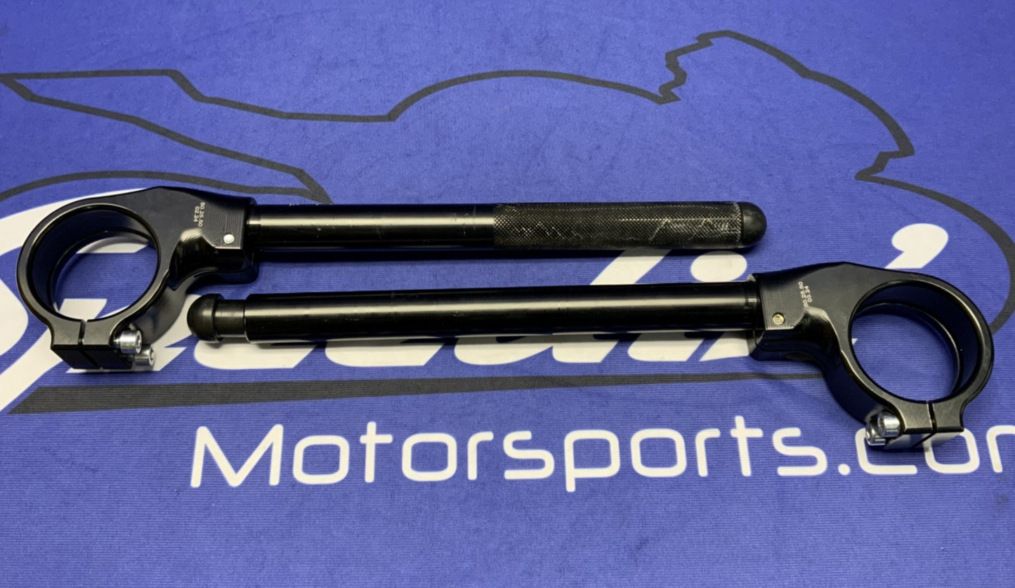 Spider Billet Clip On Handlebar Set W/ Tubes 25 Offset 50mm 50.25.50