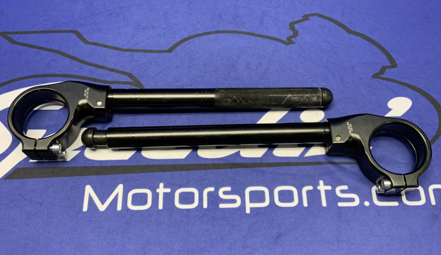 Spider Billet Clip On Handlebar Set W/ Tubes 25 Offset 50mm 50.25.50