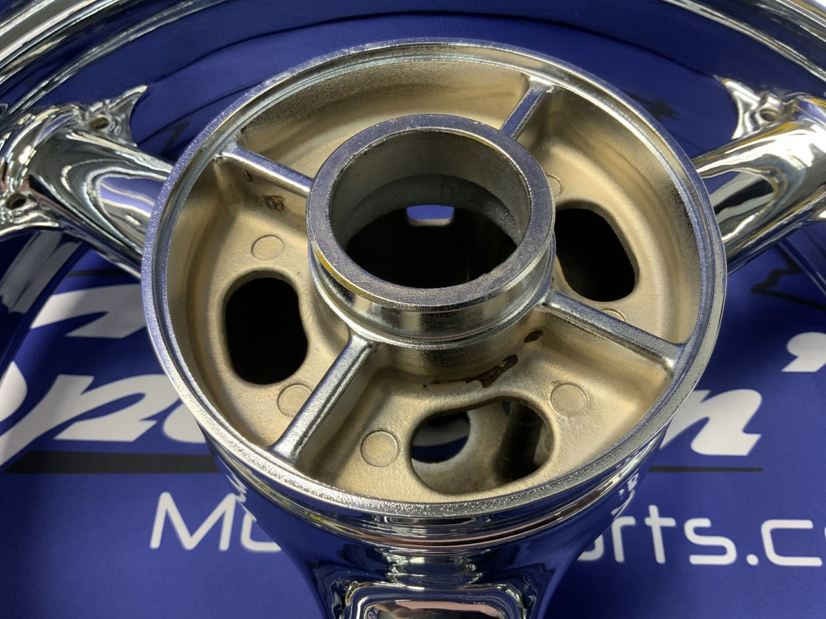 Kawasaki Front & Rear Wheel (Chrome) ZX-6R/636 2003-2004 OEM 41073-0112-R2
