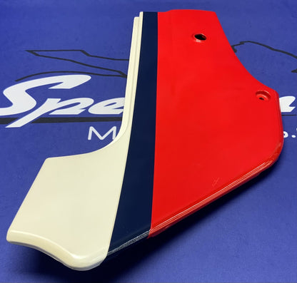 Kawasaki Left Side Cover (Red, White & Blue) Ninja 600 85-86 OEM 36002-5195-P9-1
