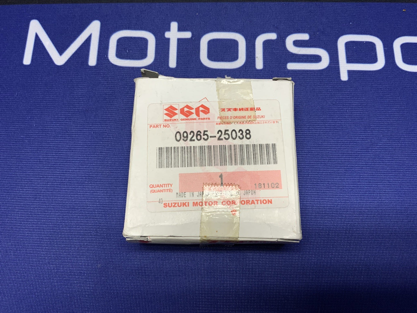 Suzuki Steering Head Bearing Genuine OEM 09265-25038