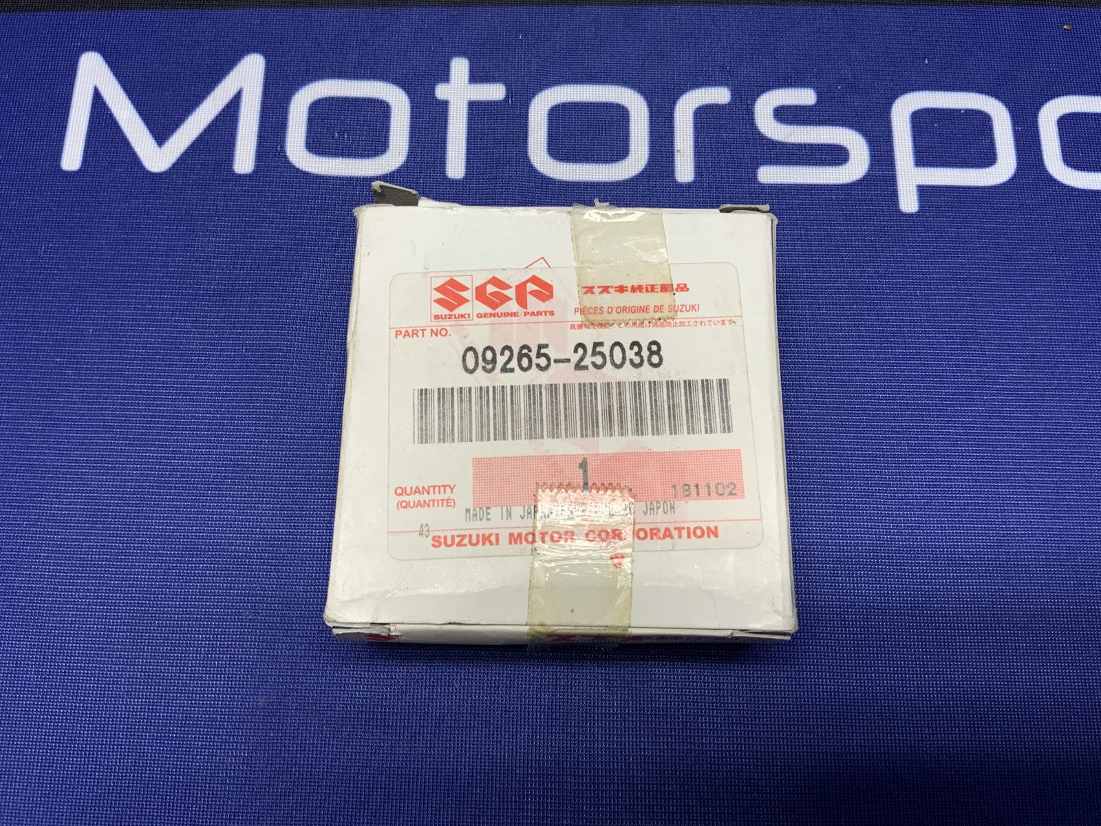 Suzuki Steering Head Bearing Genuine OEM 09265-25038