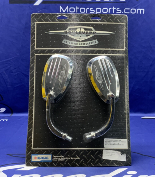 Suzuki Rear View Mirrors (Chrome) Boulevard 2005-2009 OEM 990A0-75038