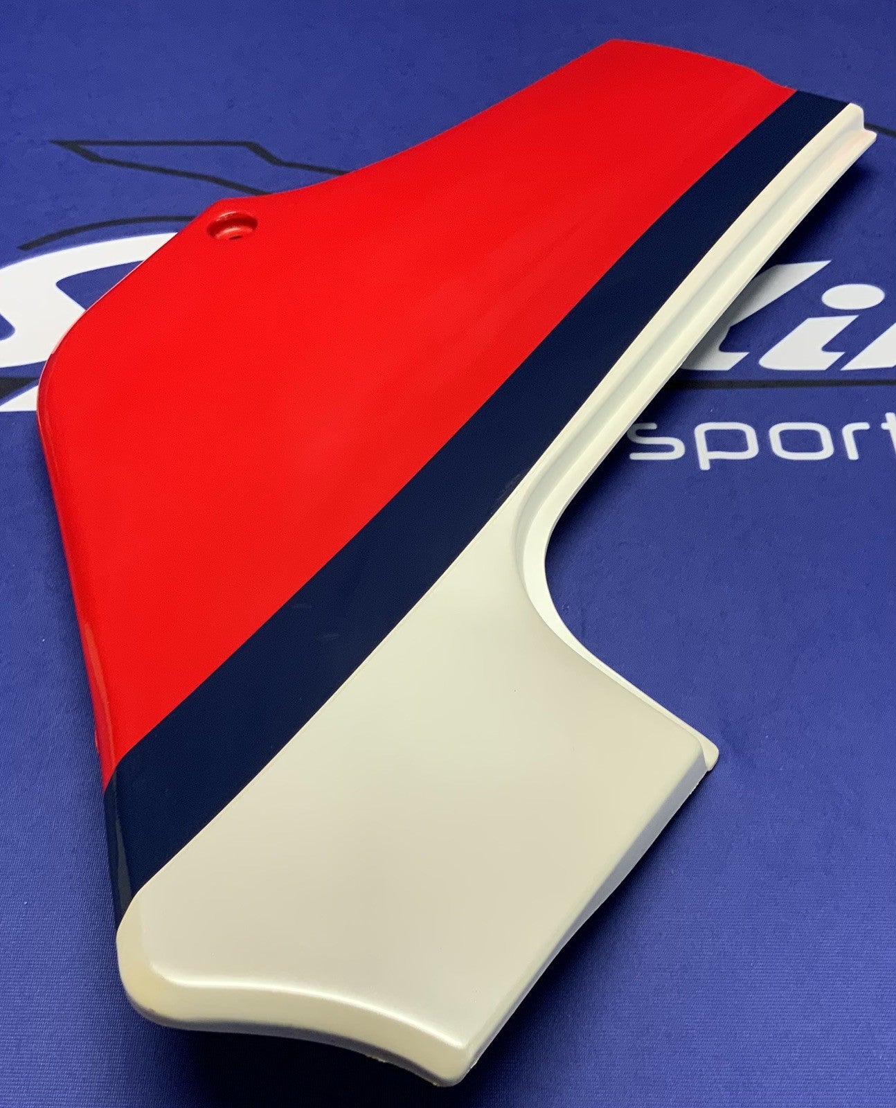Kawasaki Right Side Cover (Red, White & Blue) Ninja 600 85-86 OEM 36002-5196-P9