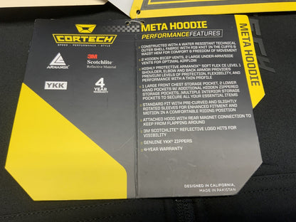 Cortech Meta Hoodie Black Large New 8376000506