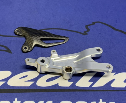 Ducati Left Footpeg Plate Holder & Heel Guard Panigale V4 2022 OEM 96221061AA