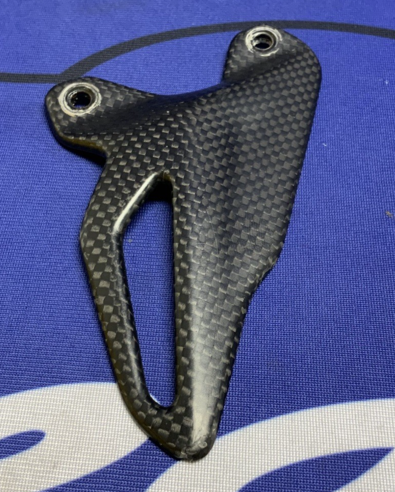 Ducati Left Footpeg Plate Holder & Heel Guard Panigale V4 2022 OEM 96221061AA