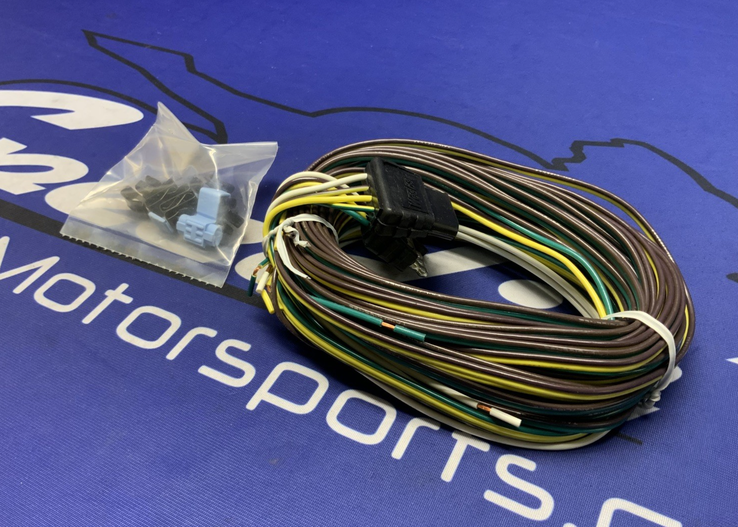 Wesbar Wiring Connector, 4-Way Flat Trailer End, 25ft. Length Wire 707103