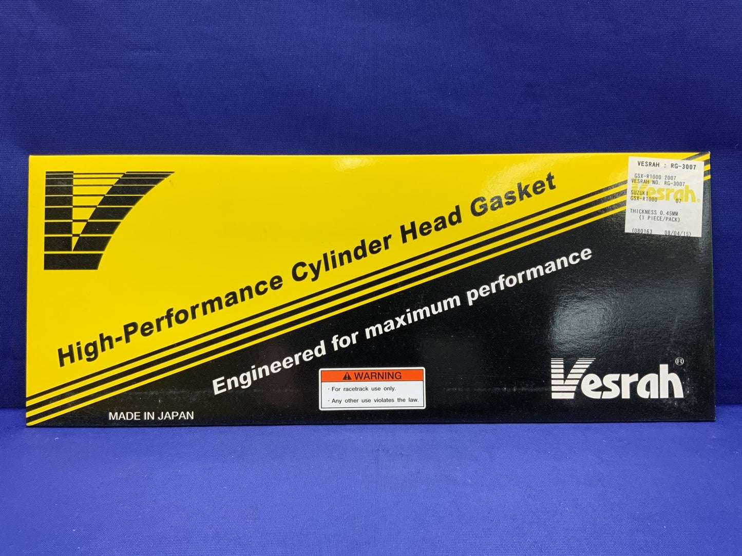 Vesrah Cylinder Head Gasket 0.45mm Suzuki GSX-R1000 2007-2008 RG-3007