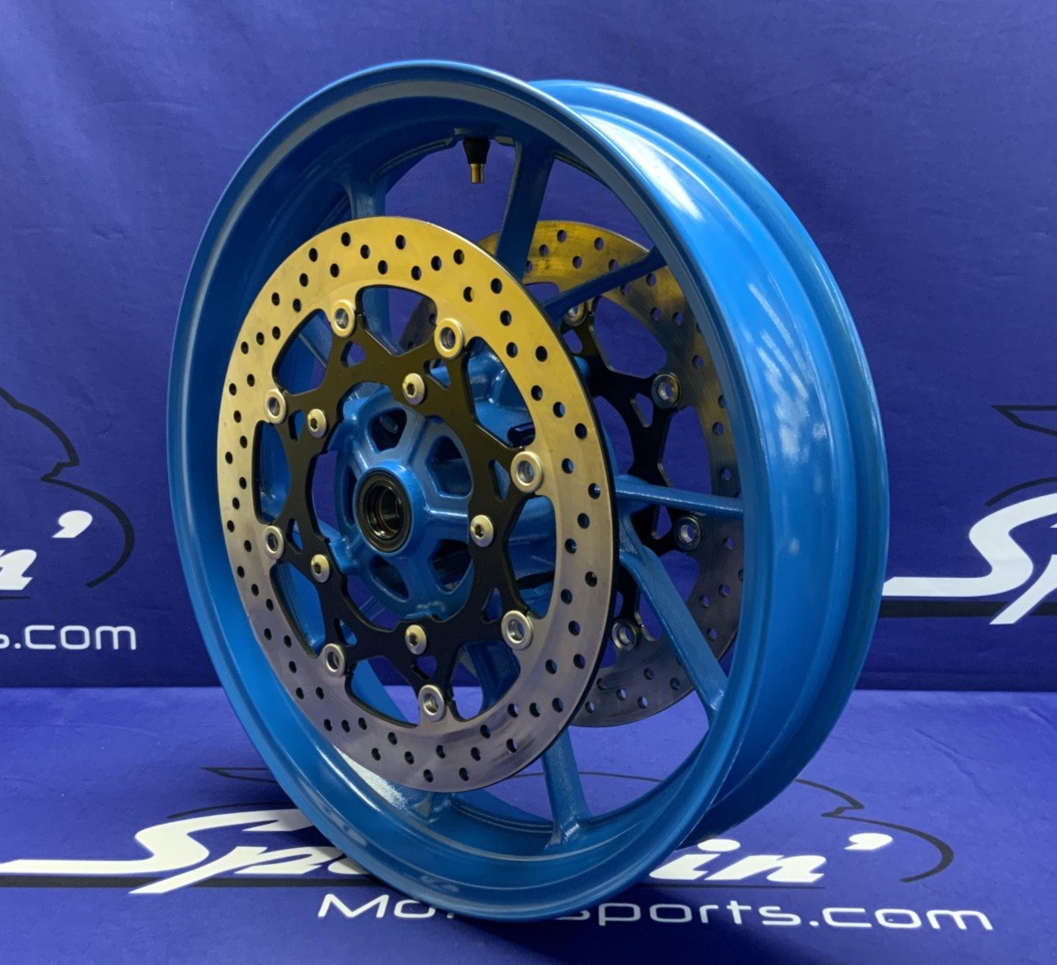 Suzuki Front Wheel W/ Rotors (Blue) GSX-8R 2024-2026 OEM 54111-25L00-QZB