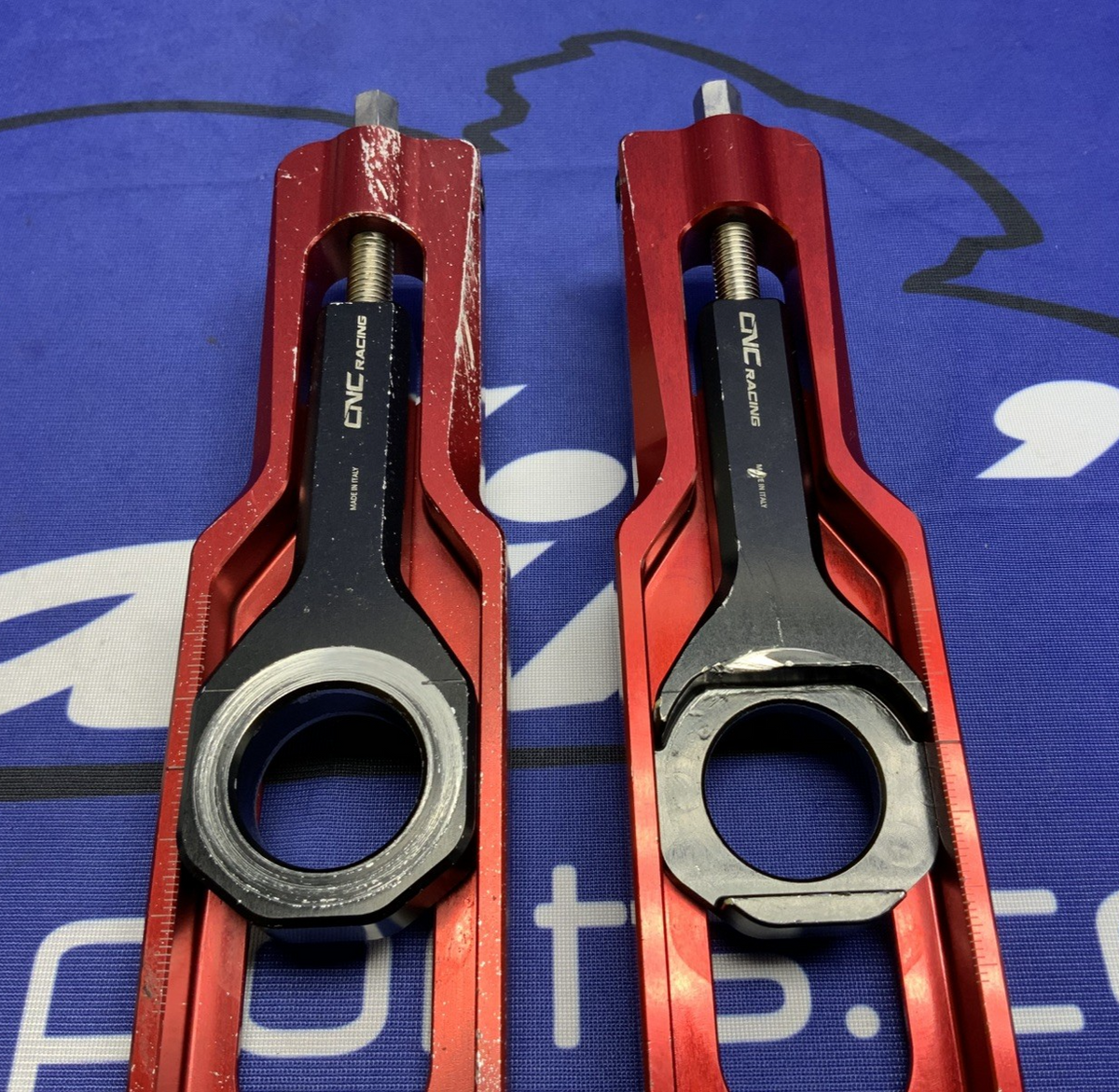 Lightech Chain Adjusters (RED) Aprilia RSV4 2015-2020 TEAP003